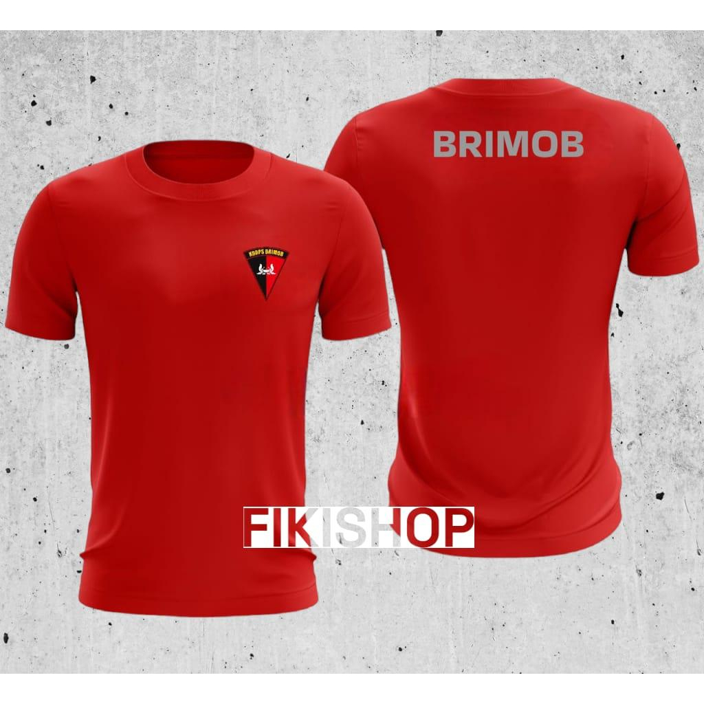 KAOS JERSEY BRIMOB HIJAU ARMY BAHAN DRYFIT (JERSEY OLAHRAGA)