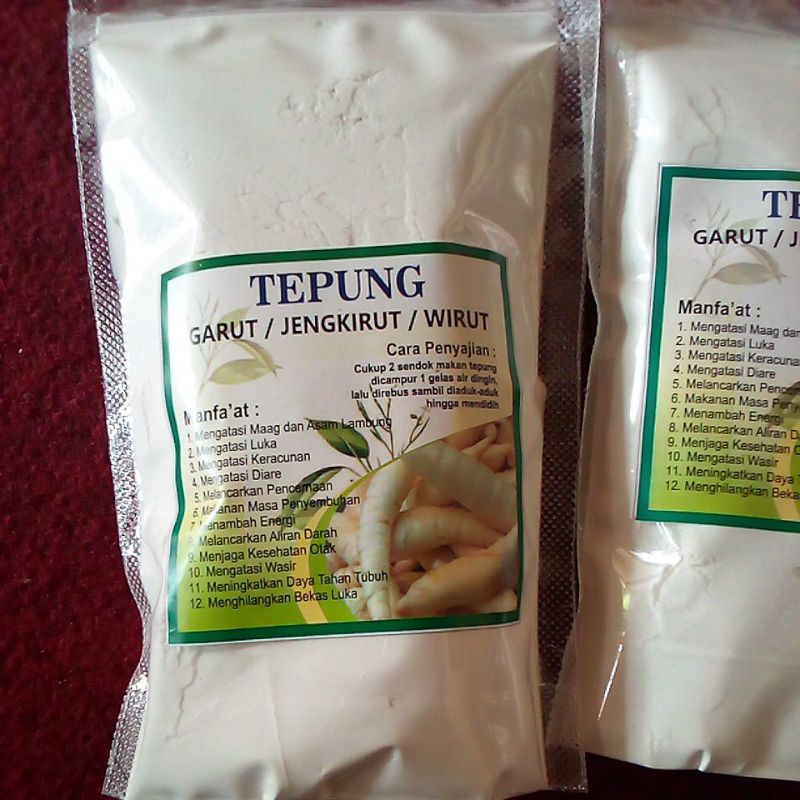 

Tepung Garut/jengkirut/wirut isi 250g