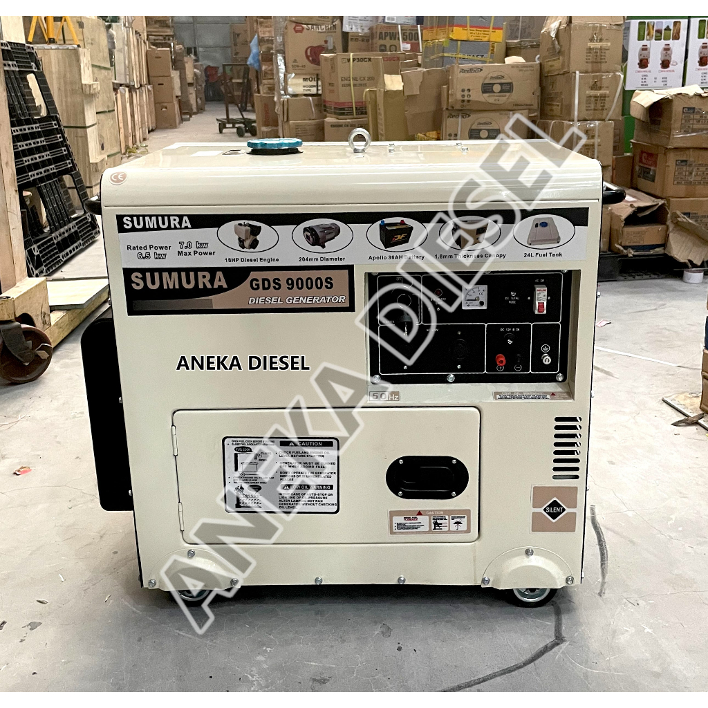 Genset Silent 6000Watt GDS-8000S SUMURA/ Power Generator 6500Watt GDS-9000S  Gasoline Bensin SUMURA