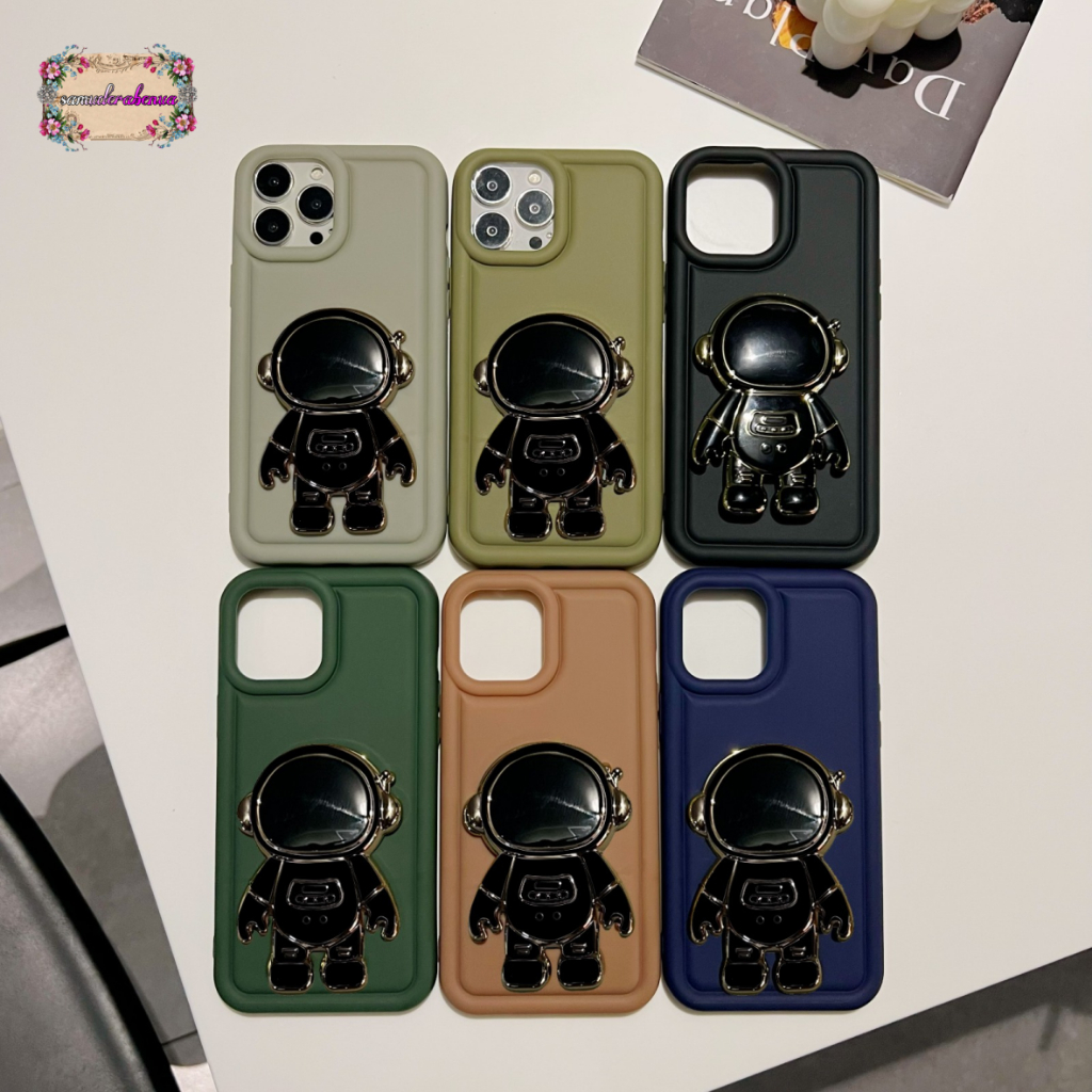 GC67 SOFTCASE SILIKON DELUXE MATTE MACARON STAND ASTRONOT SPACE FOR REALME C1 C2 5 5I C3 10 4G C11 C