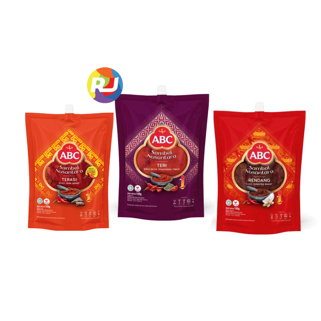 

ABC Sambal Nusantara Pouch 180gr - Teri / Rendang / Terasi