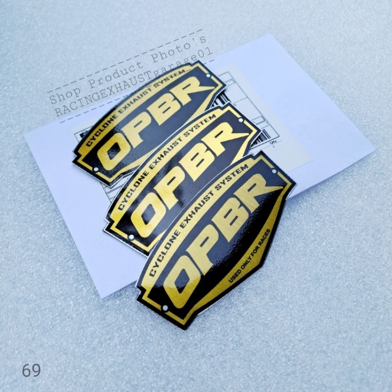 Logo Knalpot Racing OPBR/ Emblem Knalpot Racing OPBR/ Emblem OPBR,Daeng sai4,KOU Mahachai,AUN,NLK,Ki