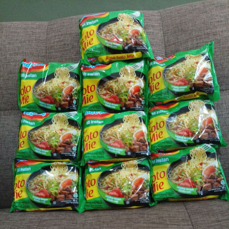 

INDOMIE Mie Instan SOTO MIE 70gr paket isi 10pcs