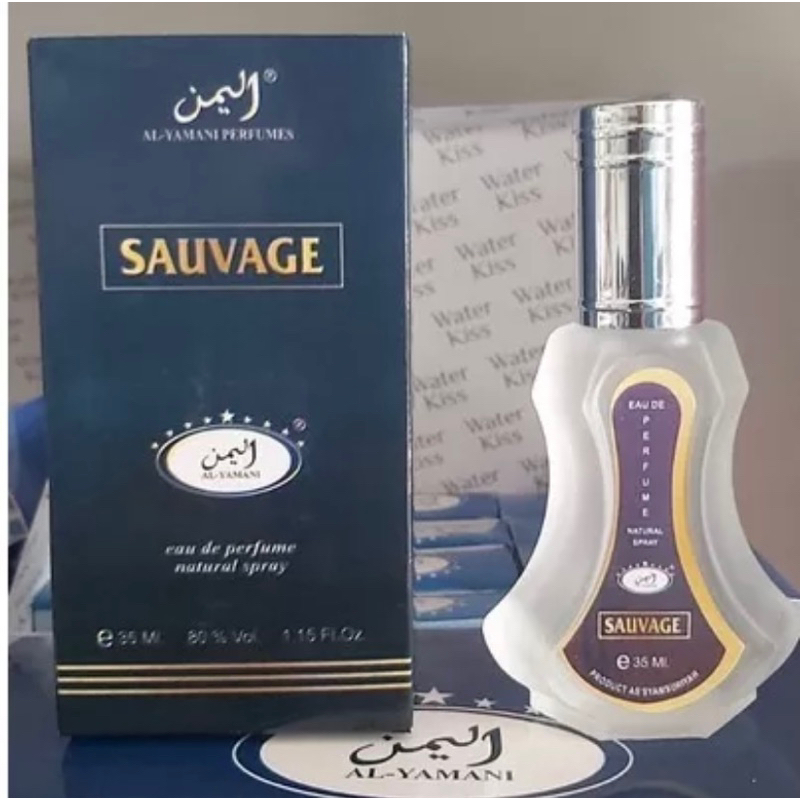 SAUVAGE Alyamani Perfume - Minyak Wangi/Parfum Arab Alyamani Spray 35ml - Aroma Mawar Sauvage