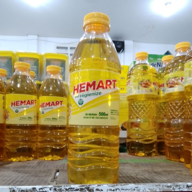 

Minyak goreng HEMART botol 500ml