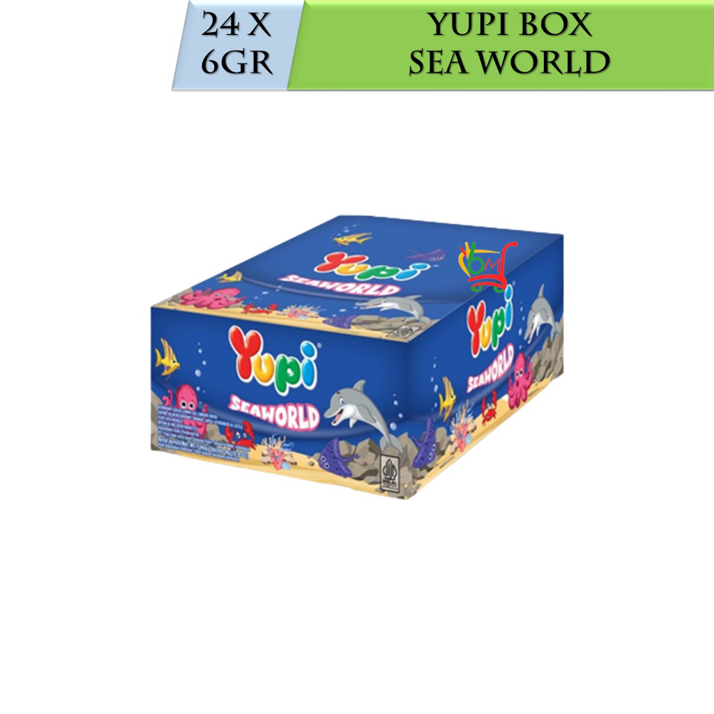 

Yupi Seaworld Box Isi 24 Sachet Berbentuk Hewan Laut