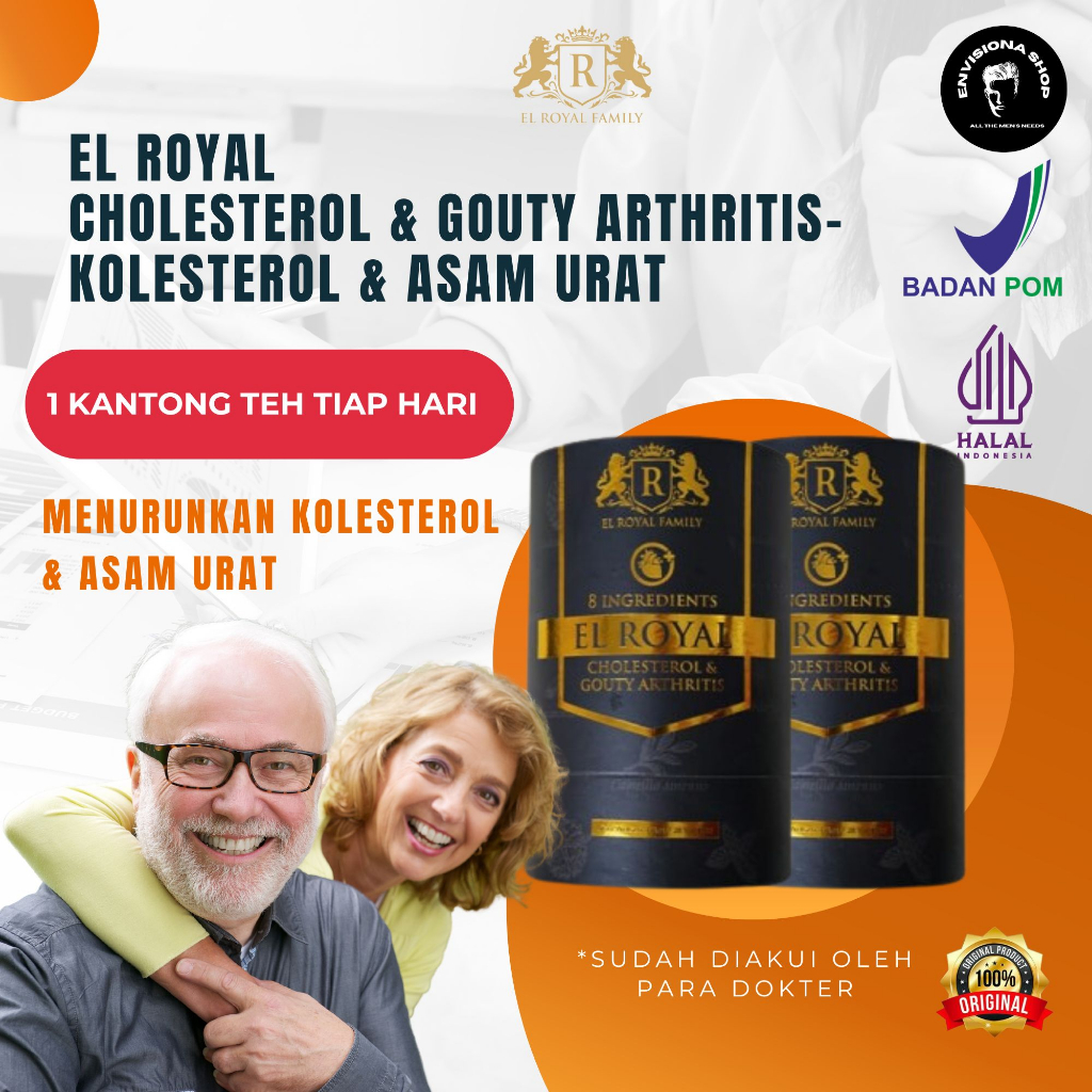 

El Royal Cholesterol & Gouty Arthritis - Teh Herbal Penurun Kolesterol & Asam Urat