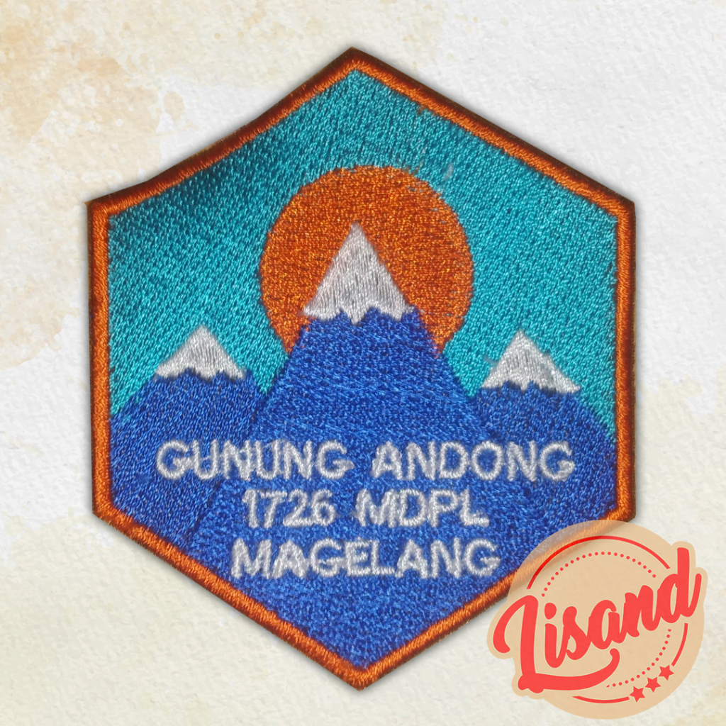 Patch Emblem Bordir Gunung Andong