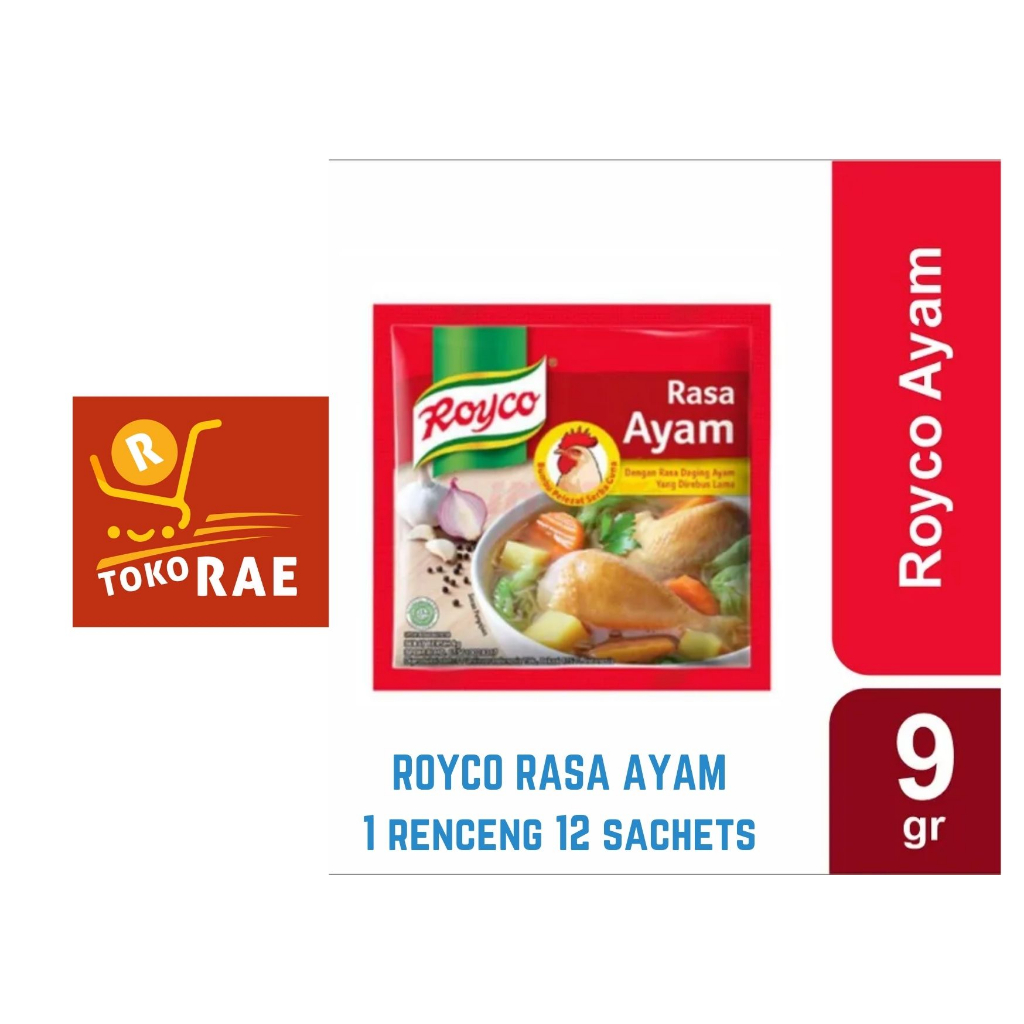 

ROYCO KALDU AYAM SACHETS KECIL 8gr 1 RENCENG 12 SACHETS