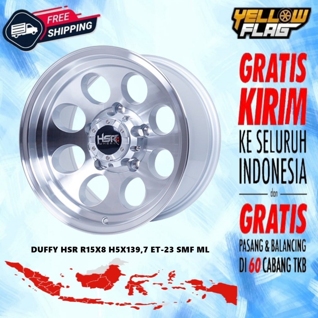 Velg Racing Ring 15 HSR Duff velg mobil Taft Feroza  Katana R15 mickey thompson