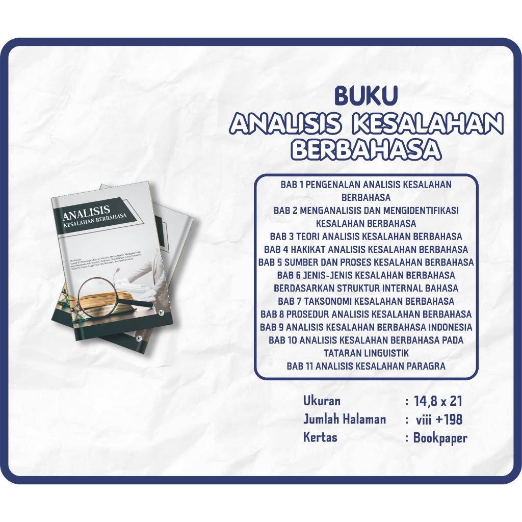 BUKU ANALISIS KESALAHAN BERBAHASA