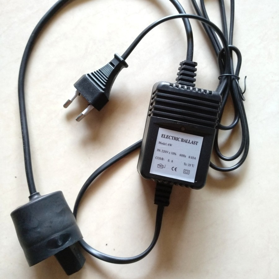 Adaptor Ballast UV 1gpm 6 Watt Filter RO/Ballast Ultraviolet Lampu UV