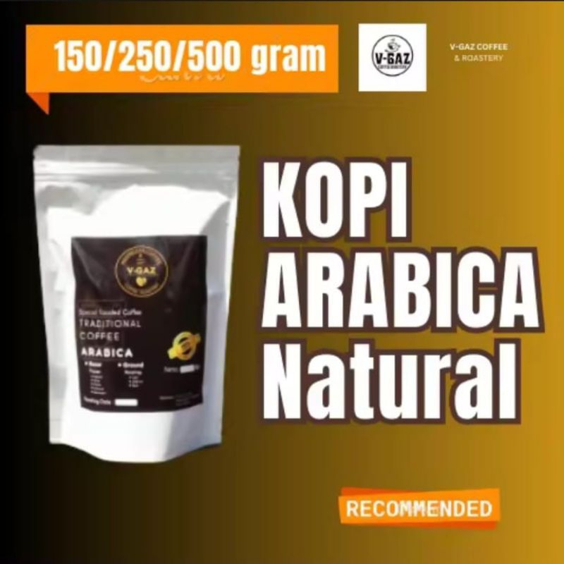 

V-GAZ Kopi Natural || Arabika Natural Puntang 150gr 250gr 500gr