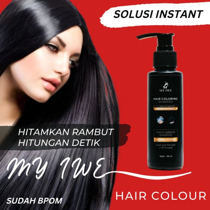 My Iwe Black Shampo / My Iwe Shampo Black / My Iwe Shampo Original Black / Shampo Penghitam Rambut