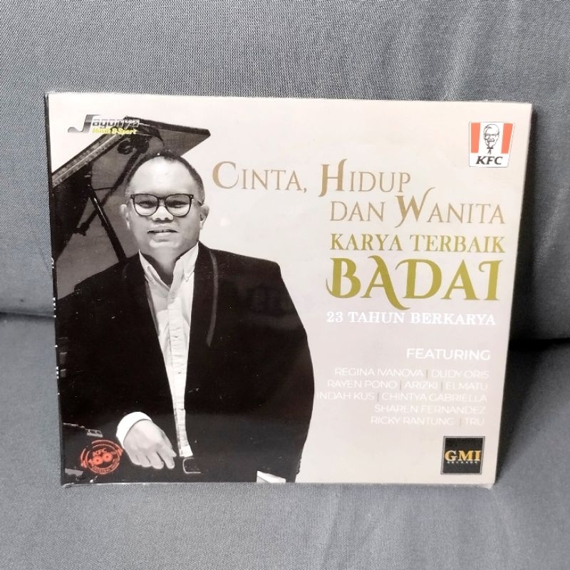 CD / KASET CINTA, HIDUP DAN WANITA KARYA TERBAIK BADAI (23 TAHUN BERKARYA) ORIGINAL KFC