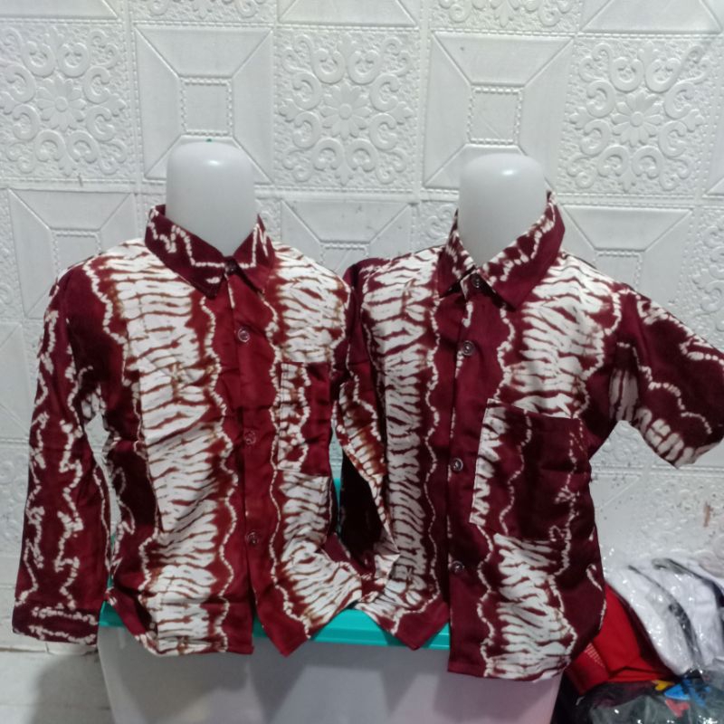 BAJU BATIK SESKOLAH/BAJU SASIRANGAN ANAK SEKOLAH/PRINTING