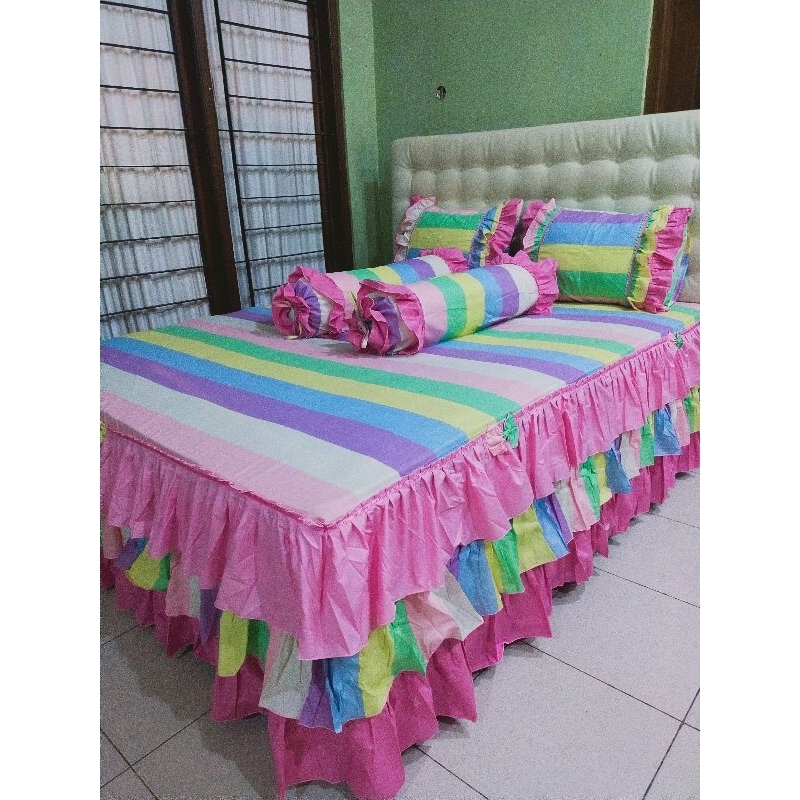 Sprei rumbai susun 3/sprei pengantin/sprei homemade