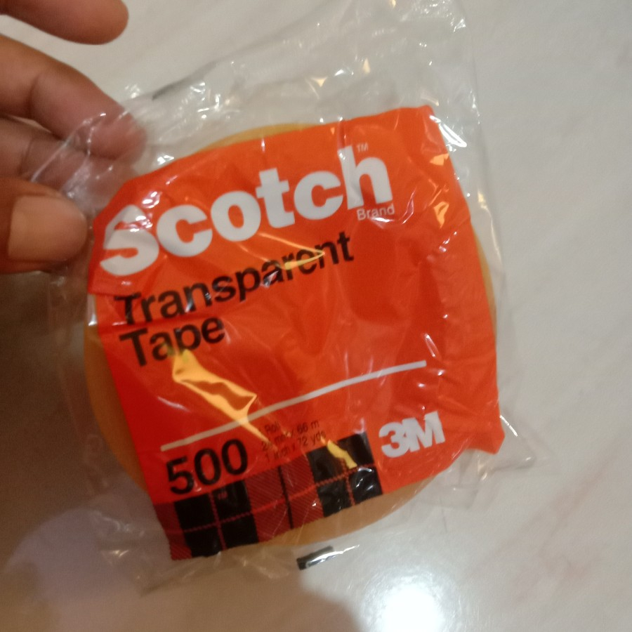 

lakban bening 3M clear scotch transparant tape 12mm x 72 yrd