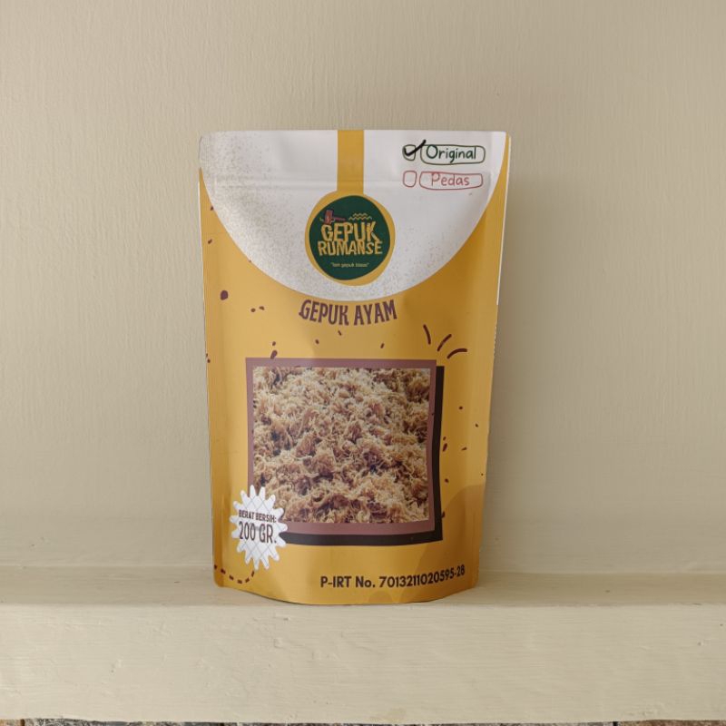 

Gepuk Ayam Original (200 gr) / Gepuk Jujut / Gepuk Abon / Premium / Gepuk Rumanse