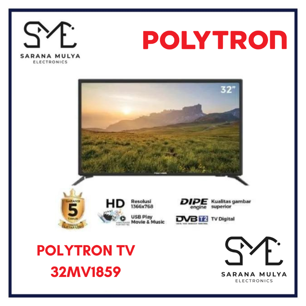 POLYTRON DIGITAL TV 32MV1859 - 32INCH DIGITAL TV