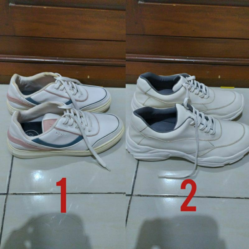 preloved sepatu sneakers white putih wanita merek nokha dan adorable projects