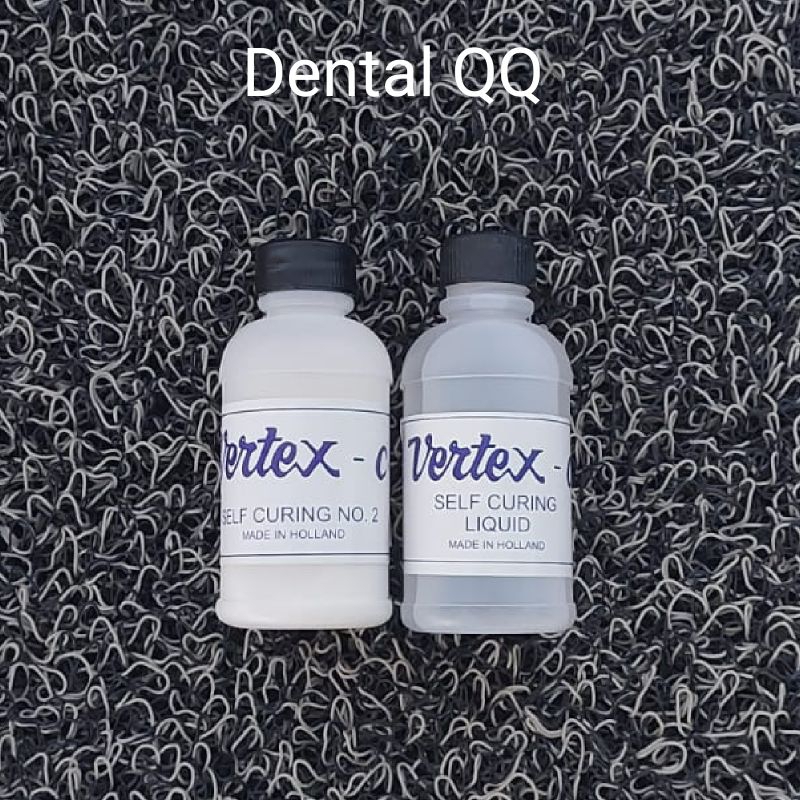 Paket Vertex C Powder SC Putih 50gr dan Vertex-C Liquid SC 50ml (Bubuk dan Minyak Acrylic bahan lem 