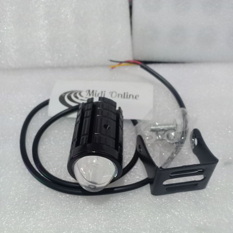 Lampu Tembak Mini Driving PutihKuning - Lampu Tembak Sorot HighLow 2Tone P/K - Lampu Tembak D2 Mini 