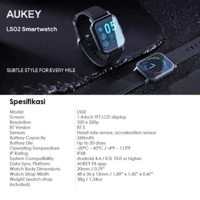 SMARTWATCH AUKEY LS-02 OLP