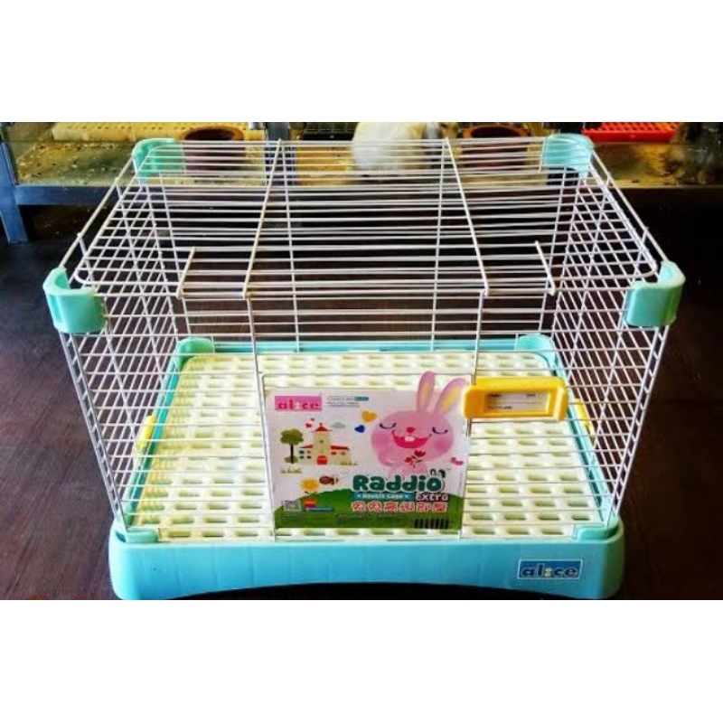 Kandang Kelinci Alice AE49 Radio Extra Rabbit Cage Large Blue