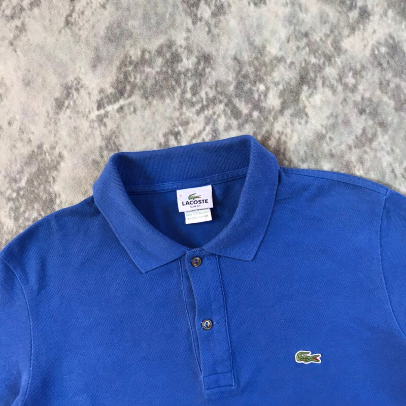 Polo Shirt Lacoste Basic (Blue) Original Second