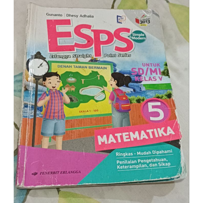 ESPS Matematika Pernerbit Erlangga Kelas 5 Preloved