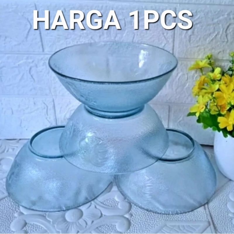 Mangkok kaca ayam jago/mangkok bakso/mangkok mie ayam/mangkok sayur