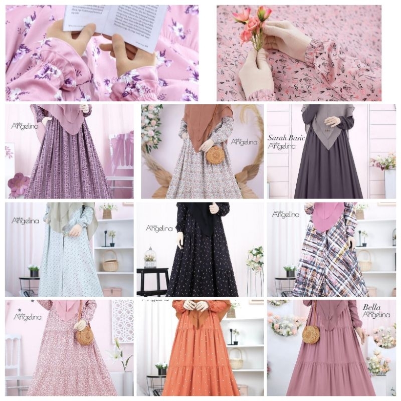 READY bella serene dress atelier angelina / althea black pink / lamiac bubble gum / Guivere / XS / S