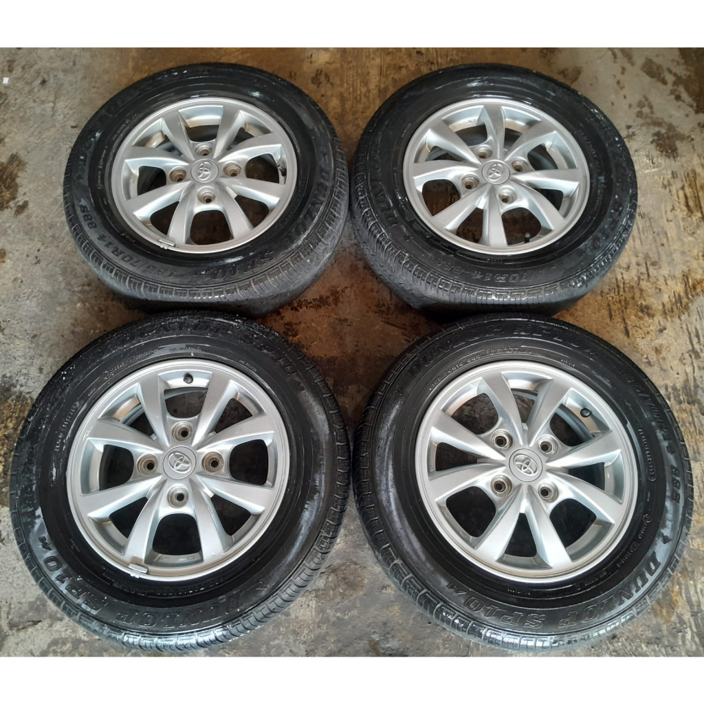 VELG MOBIL SECOND STANDAR AVANZA RING 14 LEBAR 5 PCD 4X114,3 + BAN 185 70 R14