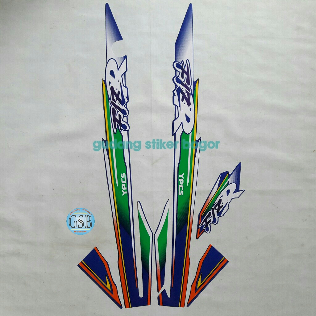 STIKER STRIPING MOTOR F1ZR 1997 NON KOPLING HIJAU
