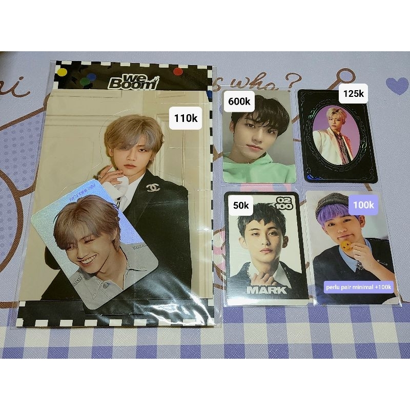 NCT Dream Photocard Jaemin We Boom Holo Yearbook YB Mint Hoodie Kihno Departure Kihdep Chenle Sticke