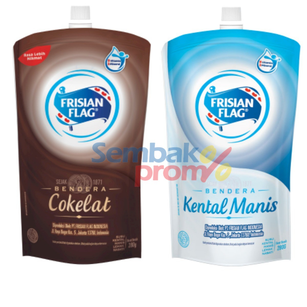 

FRISIAN FLAG Bendera Kental Manis Cokelat & Putih 280 g