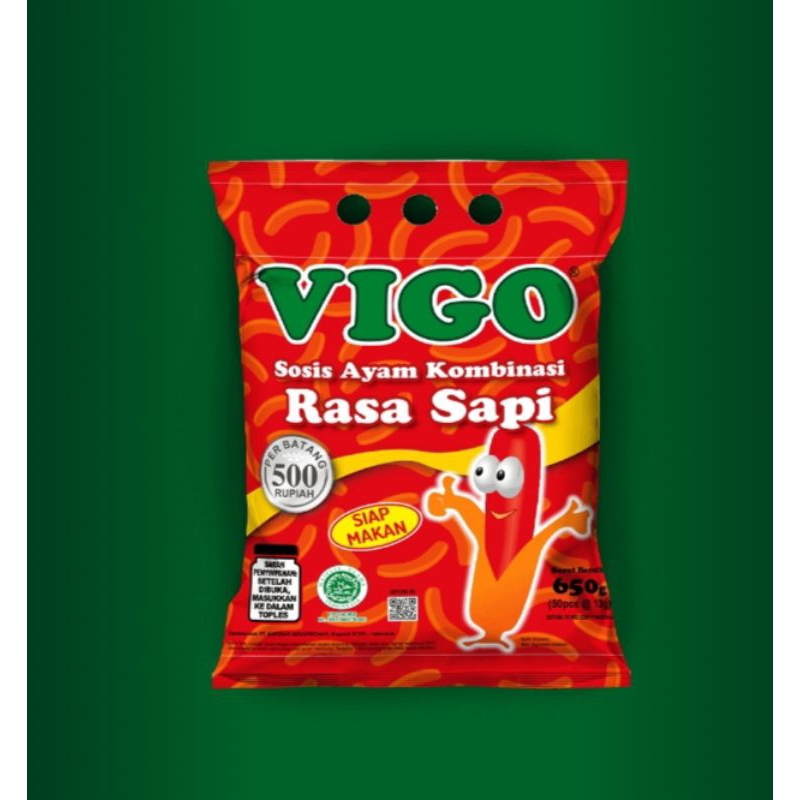 

Sosis vigo sosis siap makan sosis rasa sapi 15gr