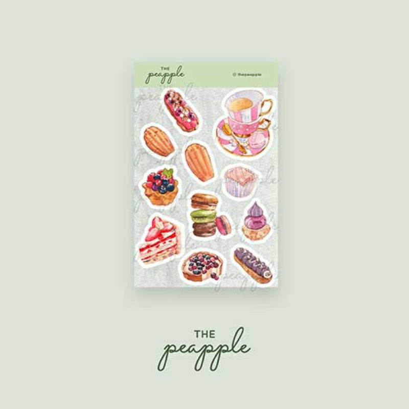 

The Peapple Stiker / Sticker tema baker baking dessert kue roti 01-003‐C