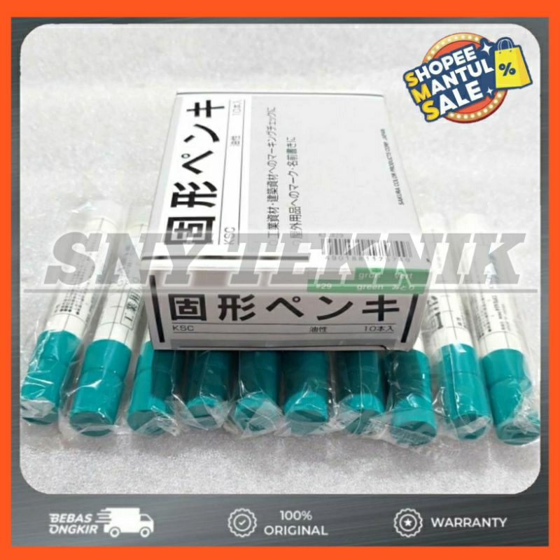 

Spidol Permanen SAKURA Solid Marker Penanda Besi Plastik Kain dll (Hijau)