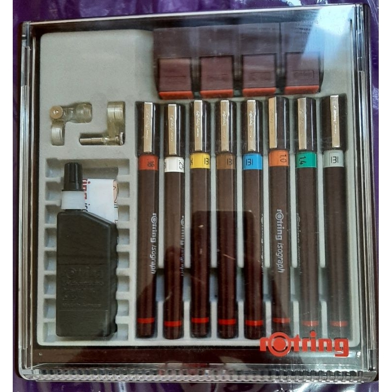 Rotring Rapido Isograph Set Original