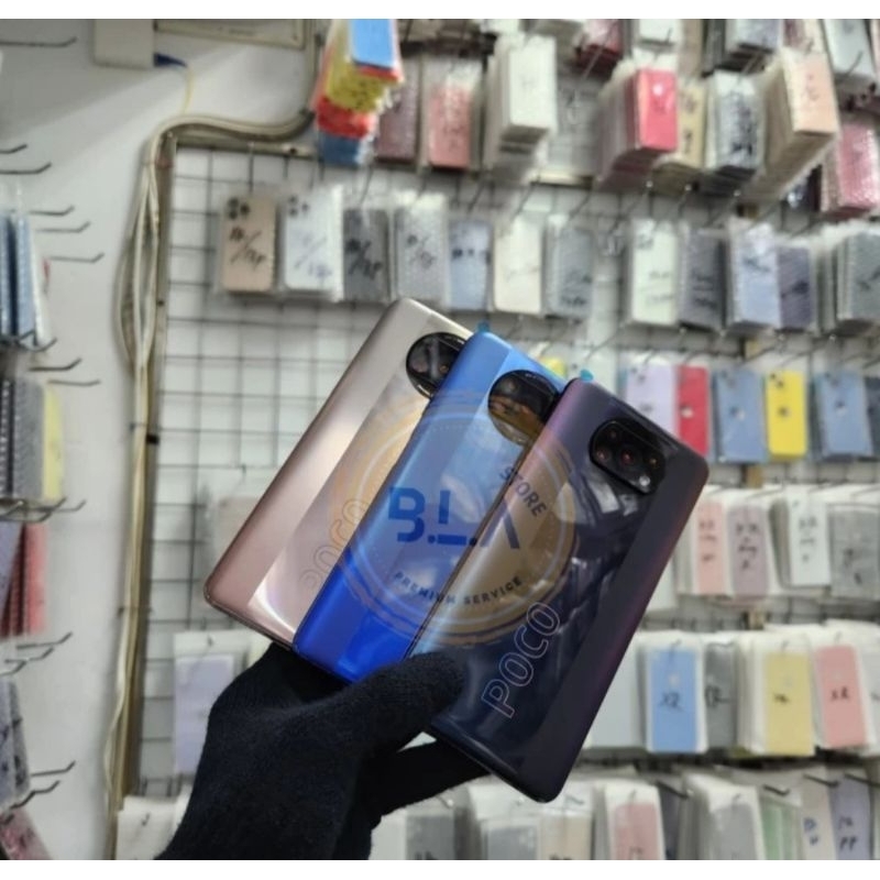 Kesing Casing Back Casing Housing Backdoor + Bezel Xiaomi Poco X3 Pro Fullset