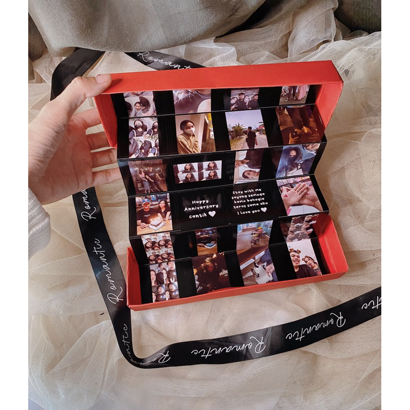 

memory photo box gift kado ultah foto anniversary unik photo strip ultah
