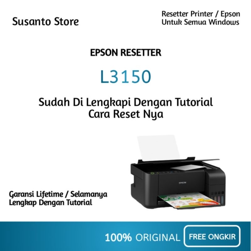 Resetter / Reset Printer Epson L3150