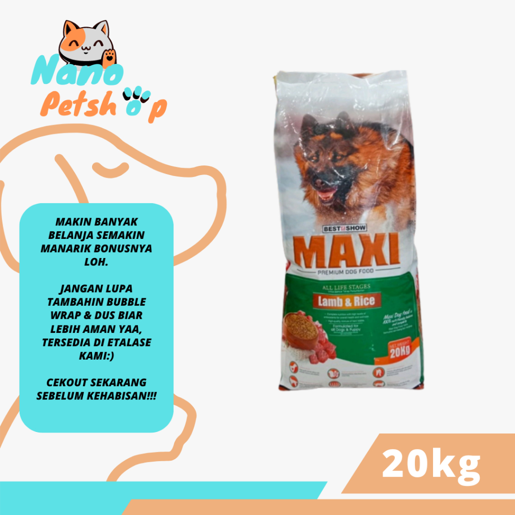 Dog Food - Maxi Dog 20kg (INSTANT)