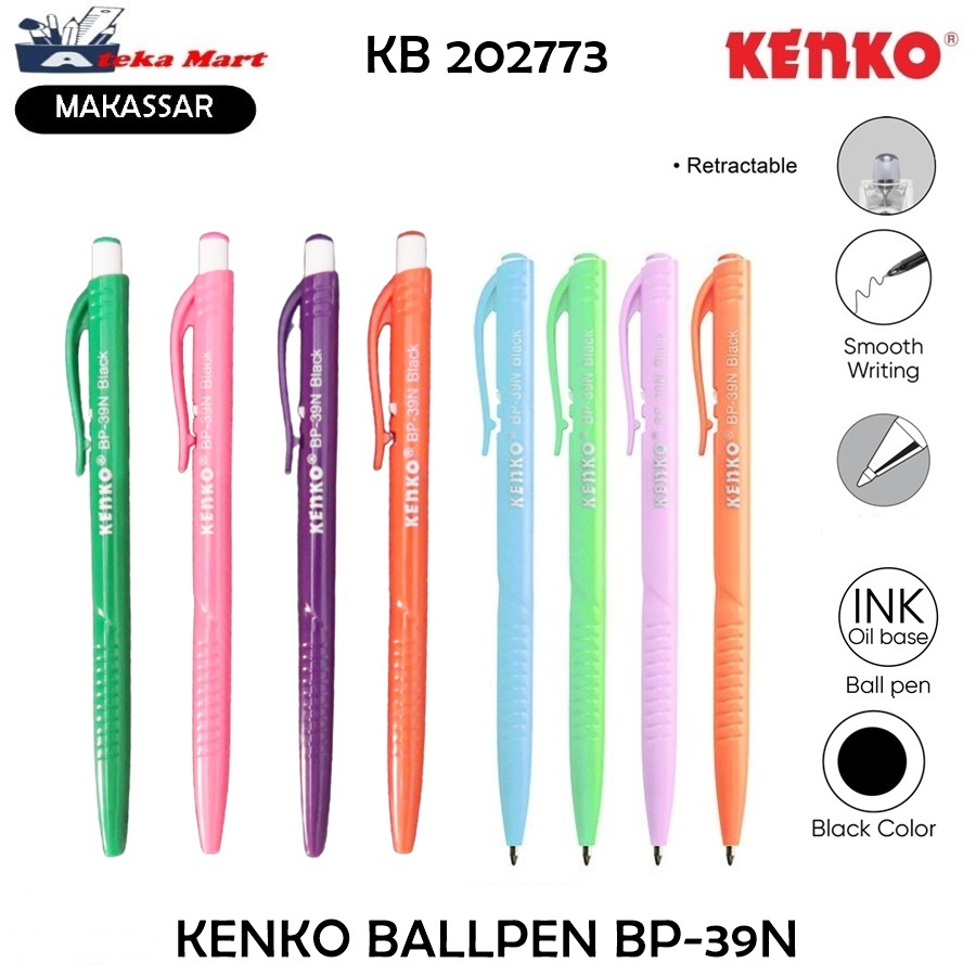 

[PCS] KENKO BALLPEN BP-39N PASTEL-SOLID