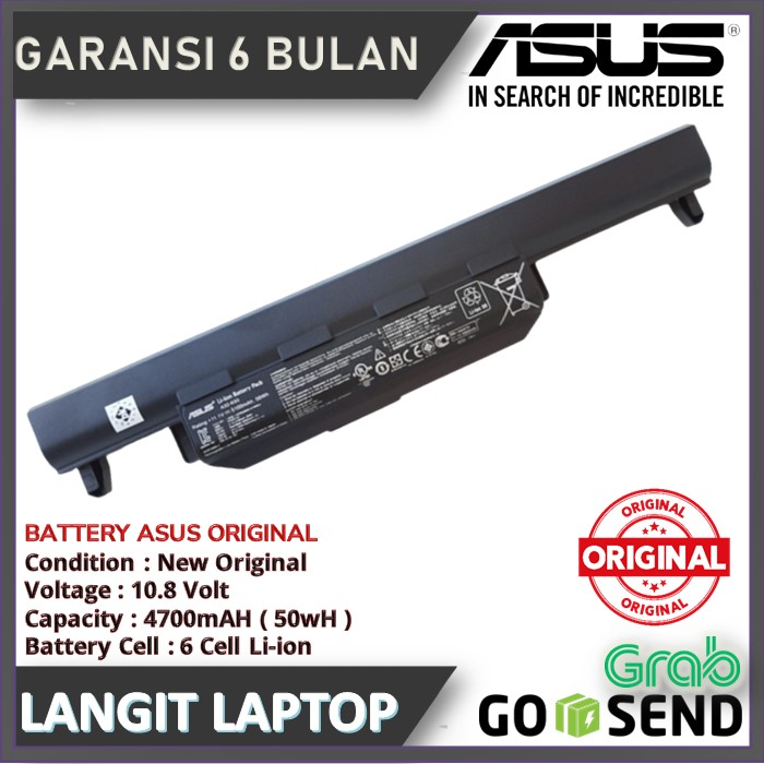 Baterai Laptop Asus X45 X45A X45C X45V X45VD A32-K55 A33-K55 A41-K55