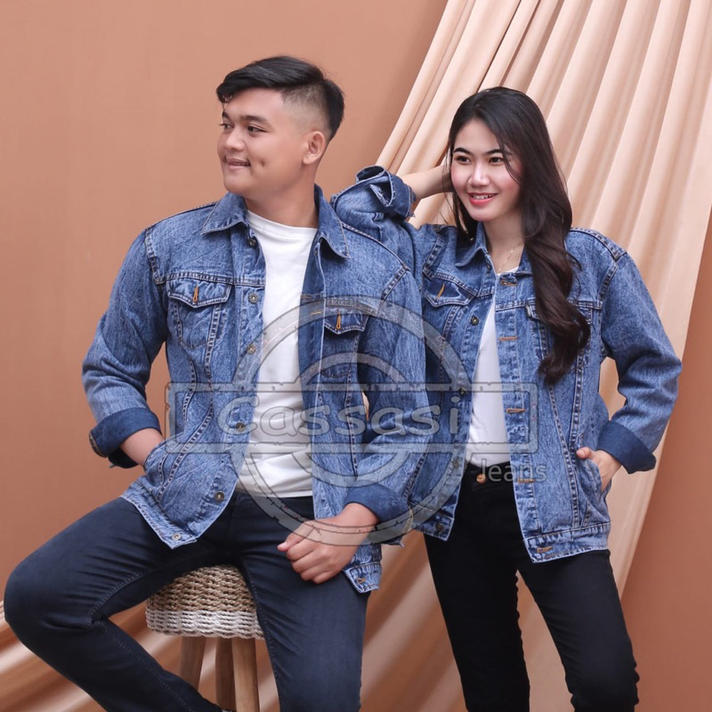 JAKET JEANS PREMIUM - SNOW BIRU - JAKET OVERSIZE -JAKET JEANS PREMIUM HITAM PEKAT OVERSIZE - JAKET P