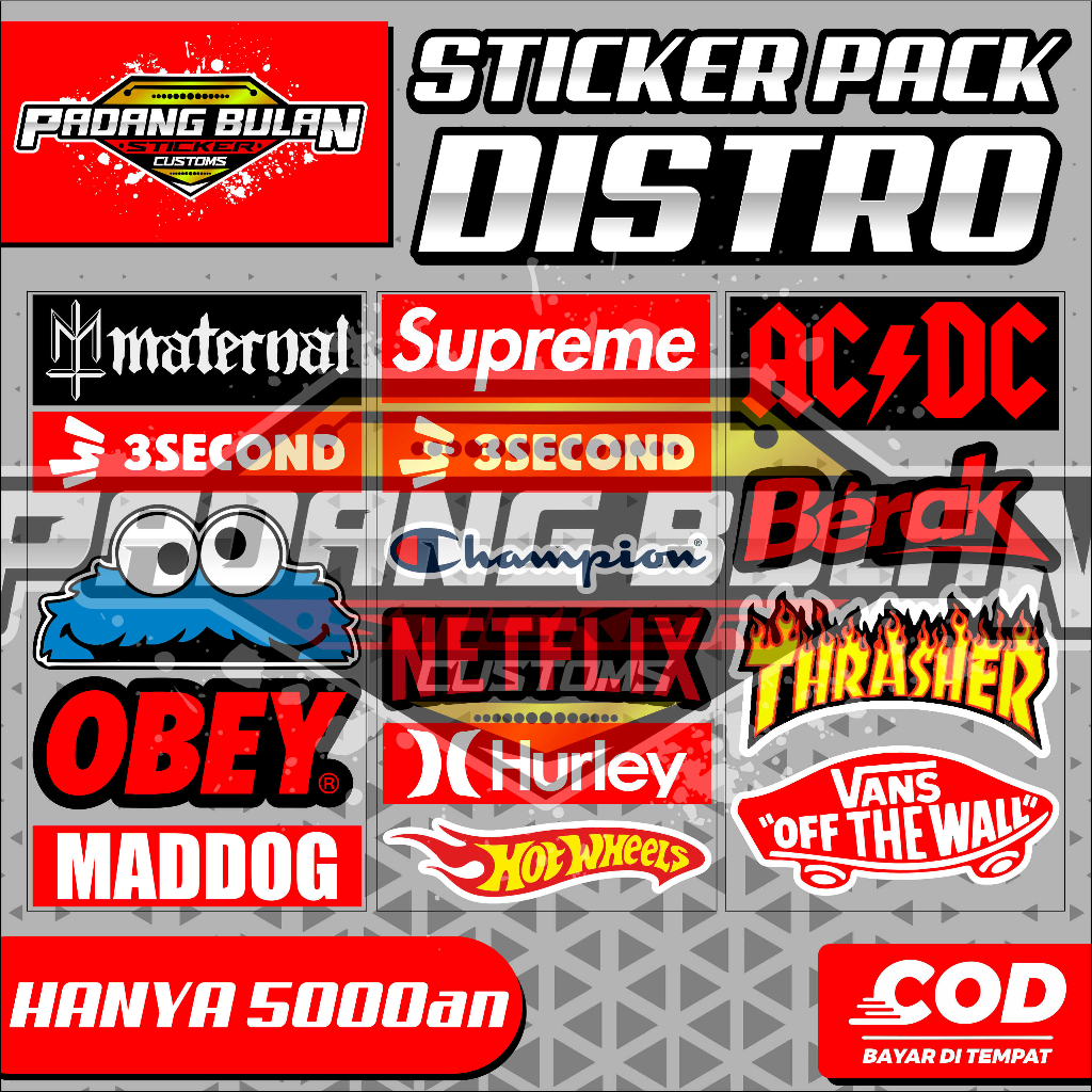 

STICKER PACK DISTRO MURAH / STICKER DISTRO