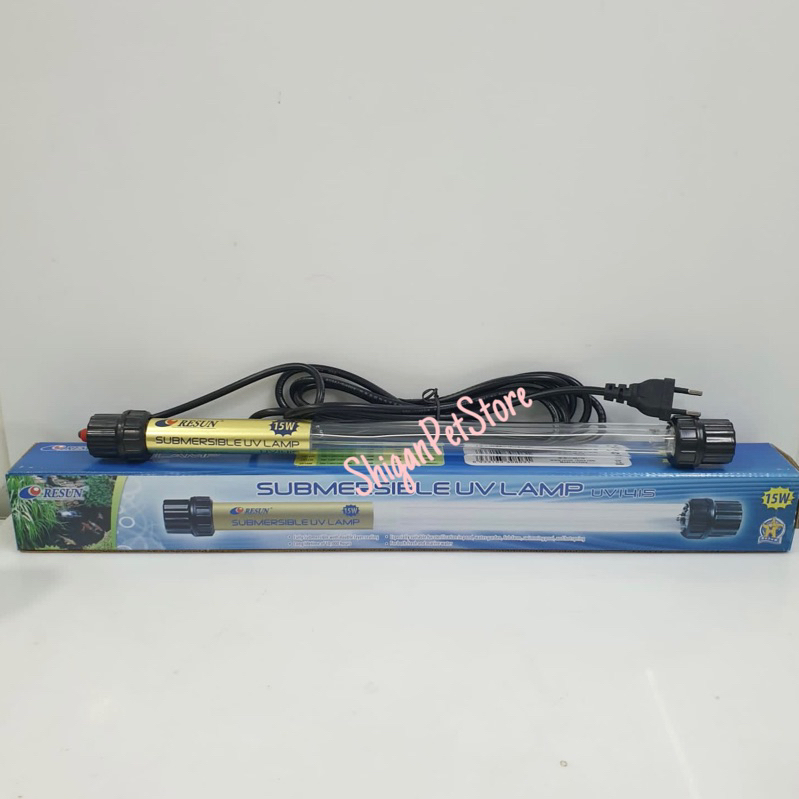 RESUN SUBMERSIBLE UV LAMP 1415 1420 1430 1440 Lampu UV Kolam 15 20 30 40 W Watt Aquarium Ikan